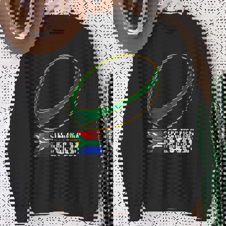 南アフリカラグビー南アフリカ国旗 スウェットシャツ 年配の女性への贈り物