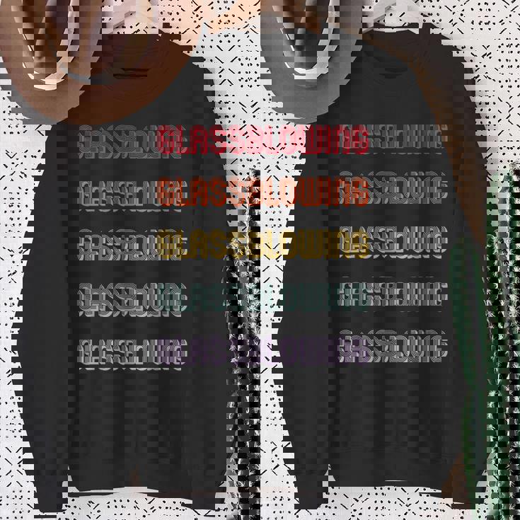 吹きガラス スウェットシャツ 年配の女性への贈り物