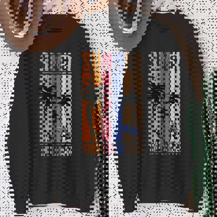 夏 Time To Beach クールバイブ スウェットシャツ 年配の女性への贈り物