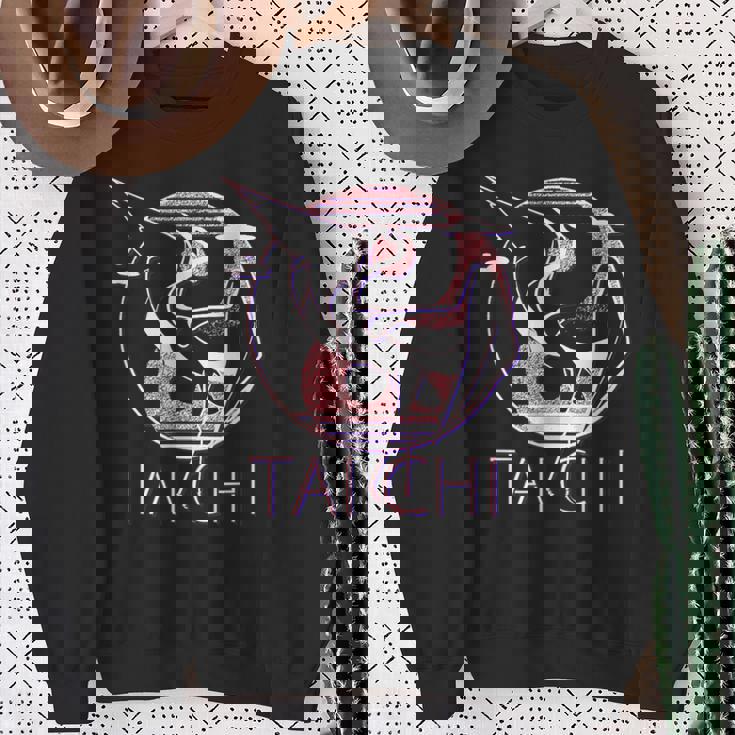 太極拳 陰陽鶴、瞑想エネルギー スウェットシャツ 年配の女性への贈り物