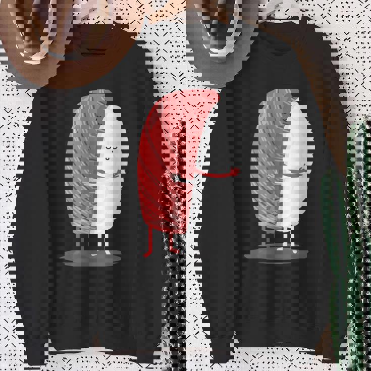 寿司 ハグ 甘い 和食 まぐろ にぎり スウェットシャツ 年配の女性への贈り物