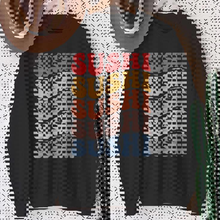 寿司 和食 グルービー スウェットシャツ 年配の女性への贈り物