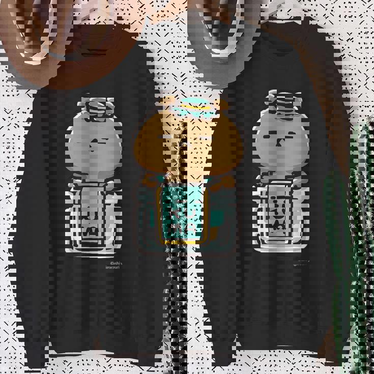 愛しすぎて大好きすぎる。ペアデザインくまジャム ダークカラー スウェットシャツ 年配の女性への贈り物