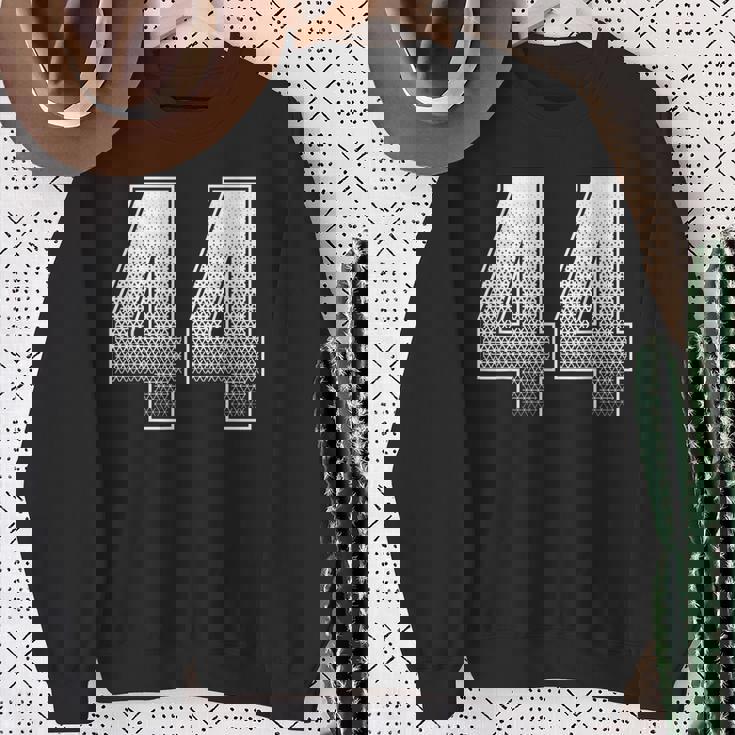 数字 番号 44 四十四 スウェットシャツ 年配の女性への贈り物