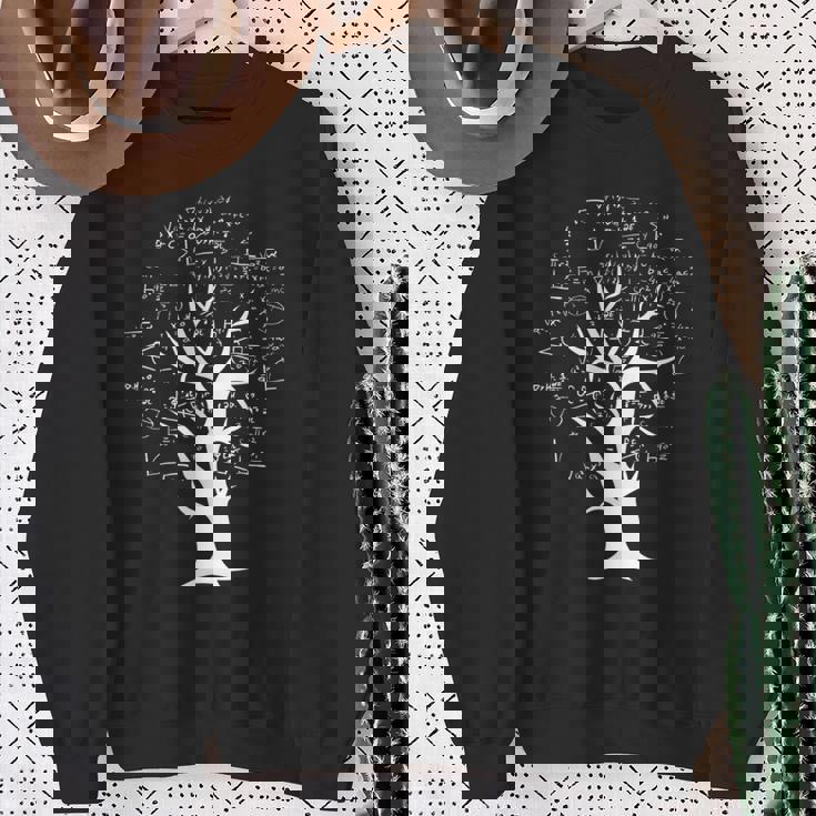 数学知識ツリー – 数式と方程式 長袖tシャツ スウェットシャツ 年配の女性への贈り物