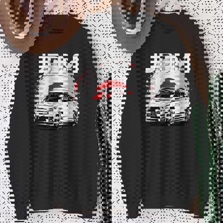 日の丸ラリーカー。日本国内市場の車。 Jdm スウェットシャツ 年配の女性への贈り物