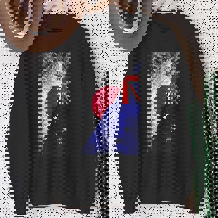 日本とオーストラリアの国旗 日本オーストラリア。 スウェットシャツ 年配の女性への贈り物