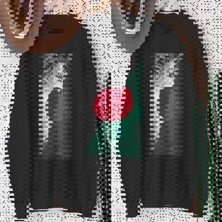 日本とバングラデシュの旗 日本のバングラデシュ スウェットシャツ 年配の女性への贈り物