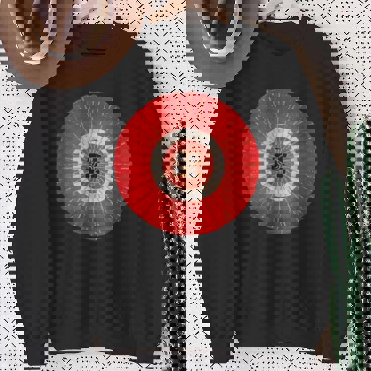 日本の伝統柄紅白傘 スウェットシャツ 年配の女性への贈り物