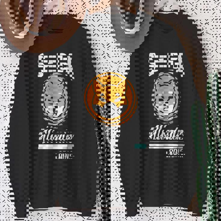 柴億万長者積載 おもしろトークンコイン 柴犬クリプト スウェットシャツ 年配の女性への贈り物