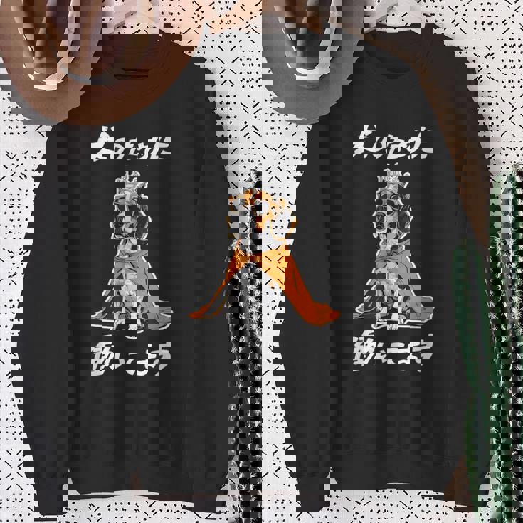 犬のために働いてます ビーグル グッズ 犬 おもしろ 面白い ネタ 笑える かわいい スウェットシャツ 年配の女性への贈り物