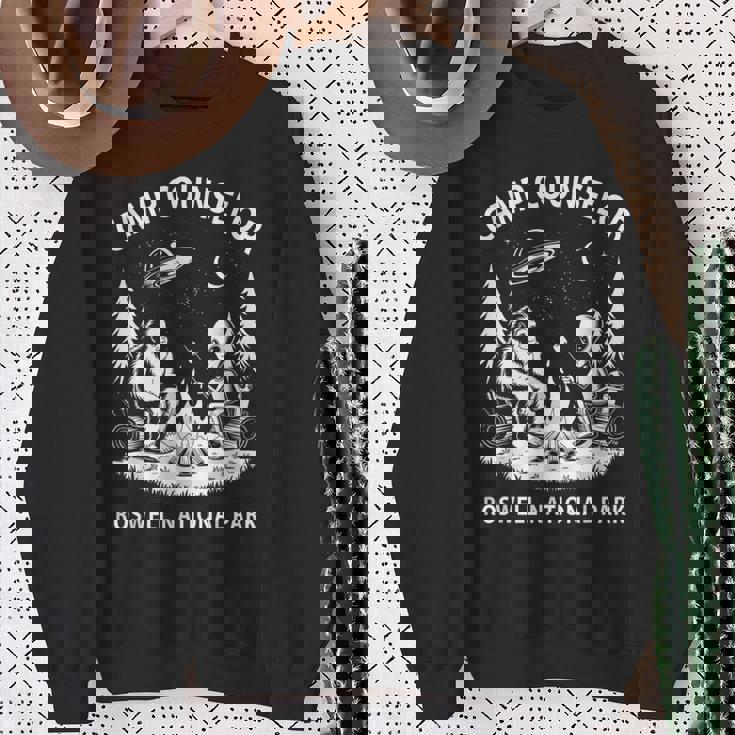 皮肉なサマーキャンプカウンセラー エイリアン国立公園 ロズウェル スウェットシャツ 年配の女性への贈り物