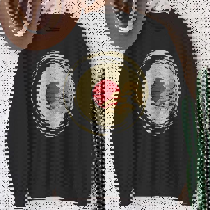 盆栽日本禅tシャツ 長袖tシャツ スウェットシャツ 年配の女性への贈り物