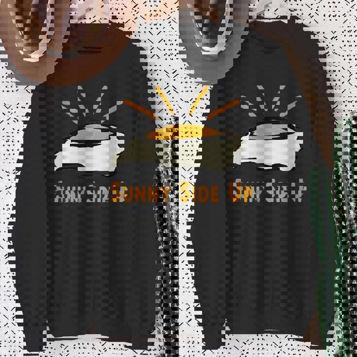 目玉焼き サニーサイドアップ スウェットシャツ 年配の女性への贈り物