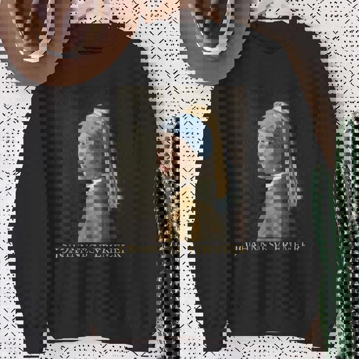 真珠の耳飾りの少女／フェルメール（記名）【世界の名画】Johannesermeer 美術館アート スウェットシャツ 年配の女性への贈り物