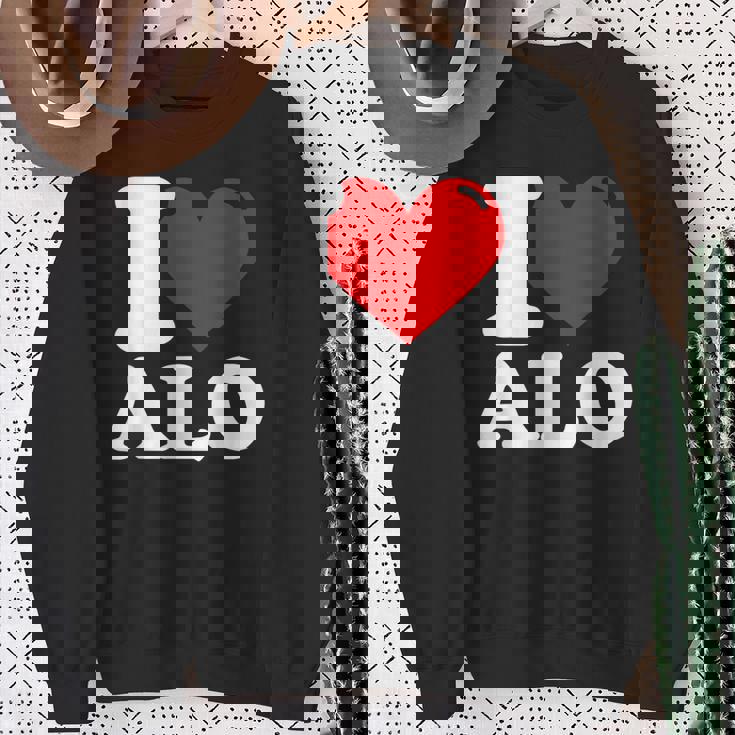 私はすべての名前が大好きです スウェットシャツ 年配の女性への贈り物