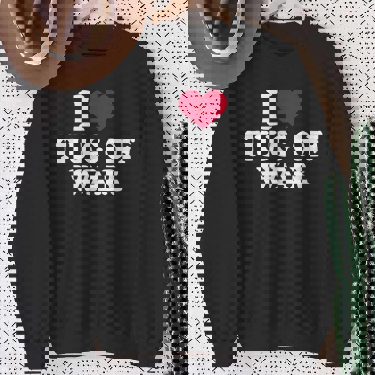 綱引き大好き スウェットシャツ 年配の女性への贈り物