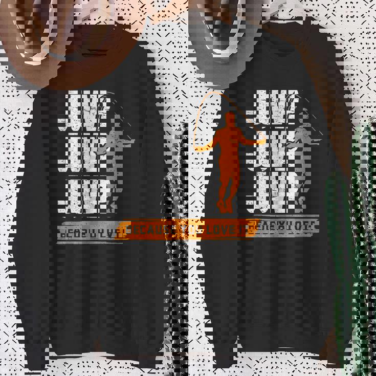 縄跳び Because You Love It 縄跳び スウェットシャツ 年配の女性への贈り物