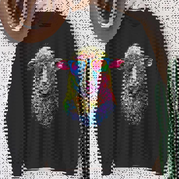 羊 子羊 小型羊 国産羊 羊飼い 甘い羊 スウェットシャツ 年配の女性への贈り物