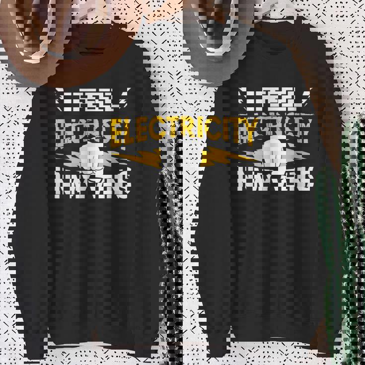 血管に電気を感じる 電気工事士 スウェットシャツ 年配の女性への贈り物