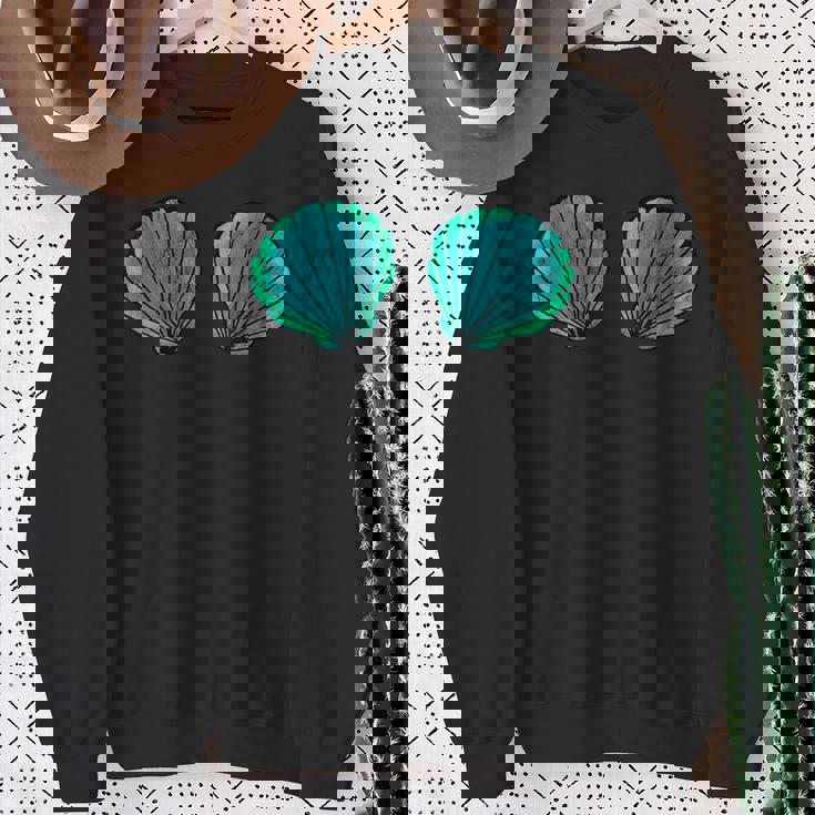 貝殻 マーメイド ブラジャー ビキニブラ 貝殻 スウェットシャツ 年配の女性への贈り物