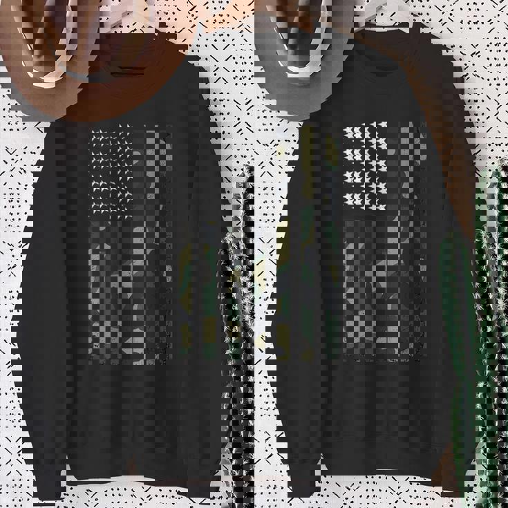 迷彩 アメリカ国旗 Usa 迷彩 メンズ ボーイズ レディース ガールズ キッズ スウェットシャツ 年配の女性への贈り物