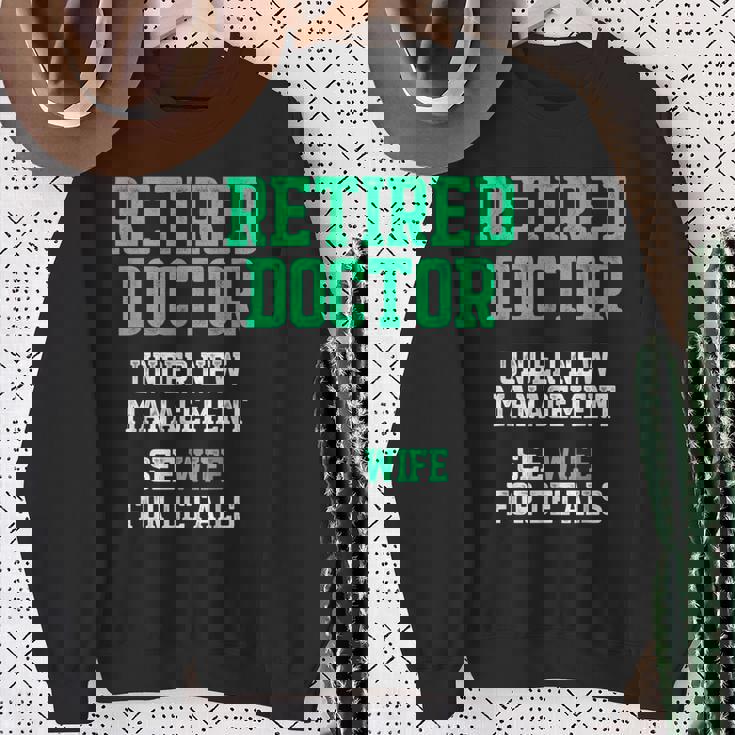 退職した医師医療md妻医師退職 スウェットシャツ 年配の女性への贈り物