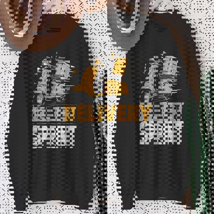 配達 スプリント 配達員 パッケージ 配達 スウェットシャツ 年配の女性への贈り物