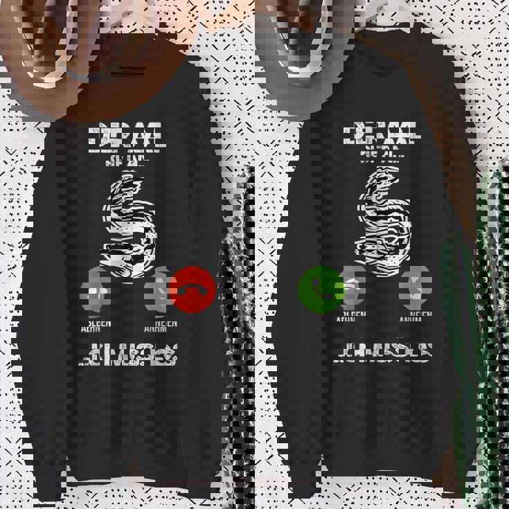 釣りウナギ漁師 スウェットシャツ 年配の女性への贈り物