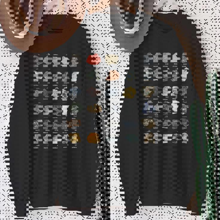 鉱石 宝石 クリスタル ロックコレクション スウェットシャツ 年配の女性への贈り物