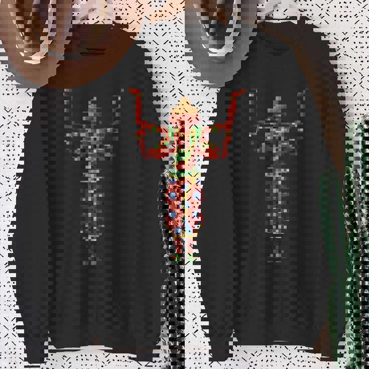 阿修羅ドット絵 スウェットシャツ 年配の女性への贈り物