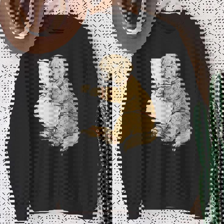 面白い スリーピー ゴールデンレトリバー パジャマ メンズ レディース キッズ スウェットシャツ 年配の女性への贈り物