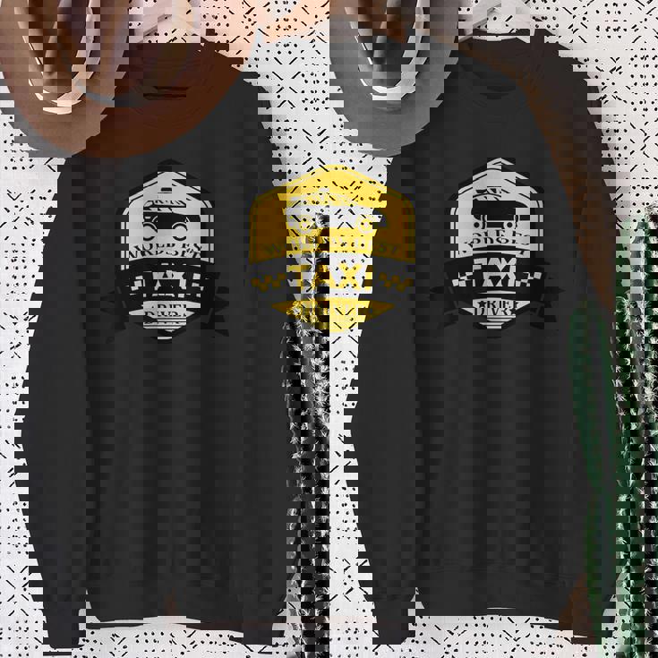 面白い タクシー運転手 世界最高のタクシー運転手 スウェットシャツ 年配の女性への贈り物