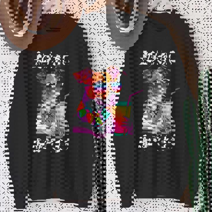 面白いtシャツ ジャックラッセルテリア イヌ わんこ メンズ 犬好き グッズ おもしろ 面白い 服 ネタ 長袖tシャツ スウェットシャツ 年配の女性への贈り物