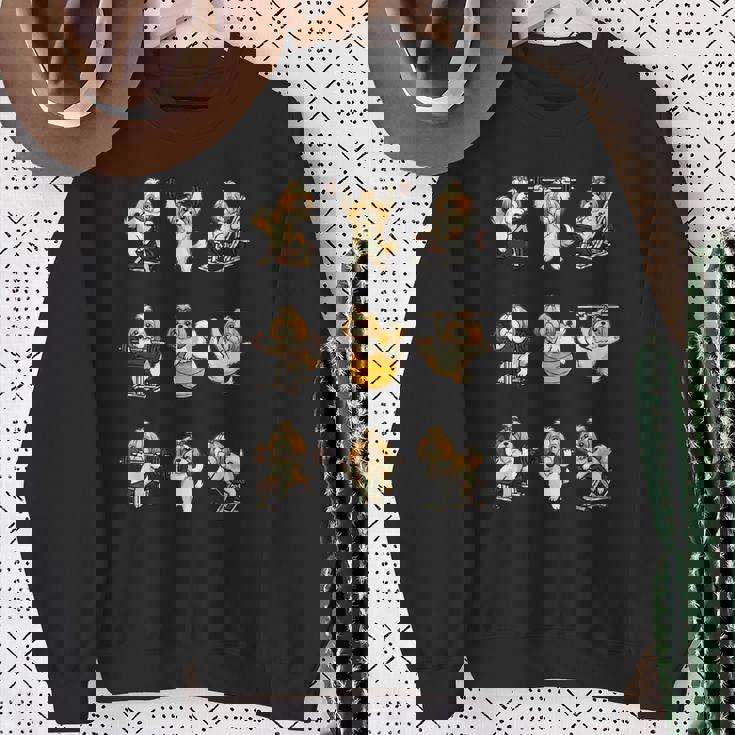 面白いtシャツ 犬 シーズー 筋トレ ジム イヌ グッズ かわいい おもしろtシャツ 面白い 服 ネタ スウェットシャツ 年配の女性への贈り物