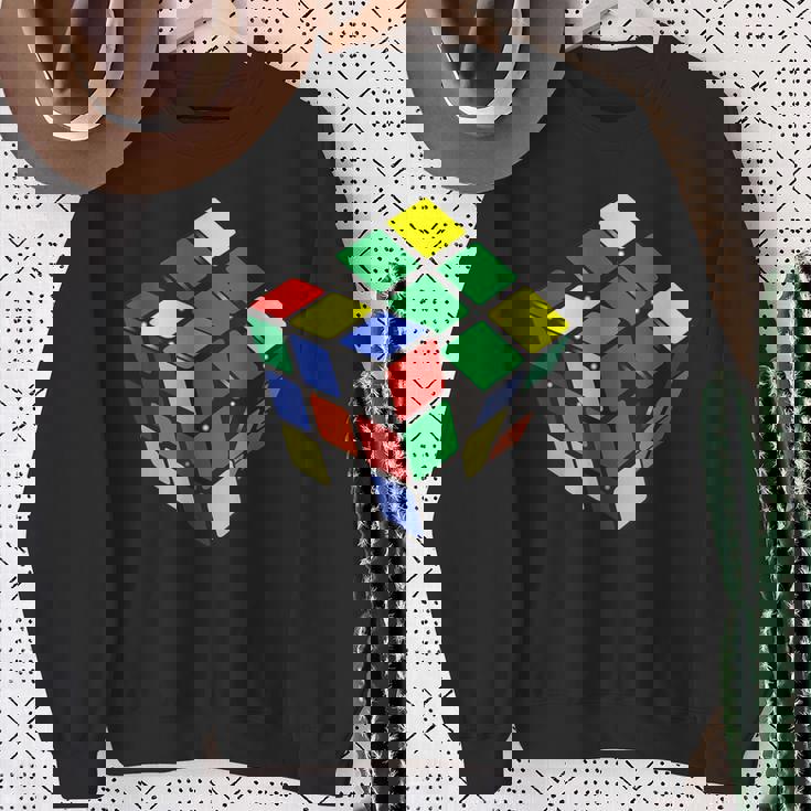 面白いオタクシェルドンパズルキューブ数学科学教師オタク スウェットシャツ 年配の女性への贈り物