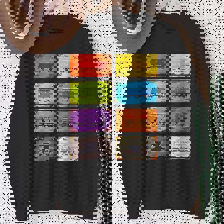 面白いオタク列車 チケットボードゲーム オタク数学の先生 スウェットシャツ 年配の女性への贈り物