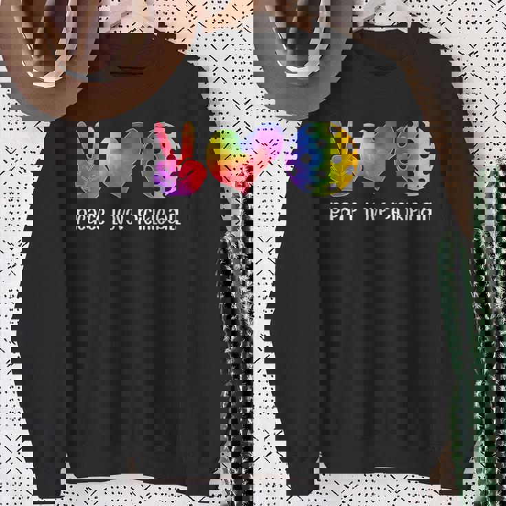 面白いピックルボール タイダイ 引退した平和愛のピックルボール スウェットシャツ 年配の女性への贈り物