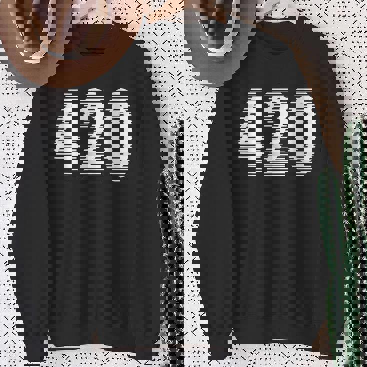 面白いマリファナ-目の錯覚 420 スウェットシャツ 年配の女性への贈り物