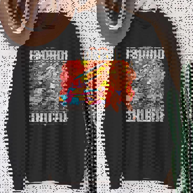 面白い不快なミーム 痔克服ジョーク 恥ずかしい スウェットシャツ 年配の女性への贈り物