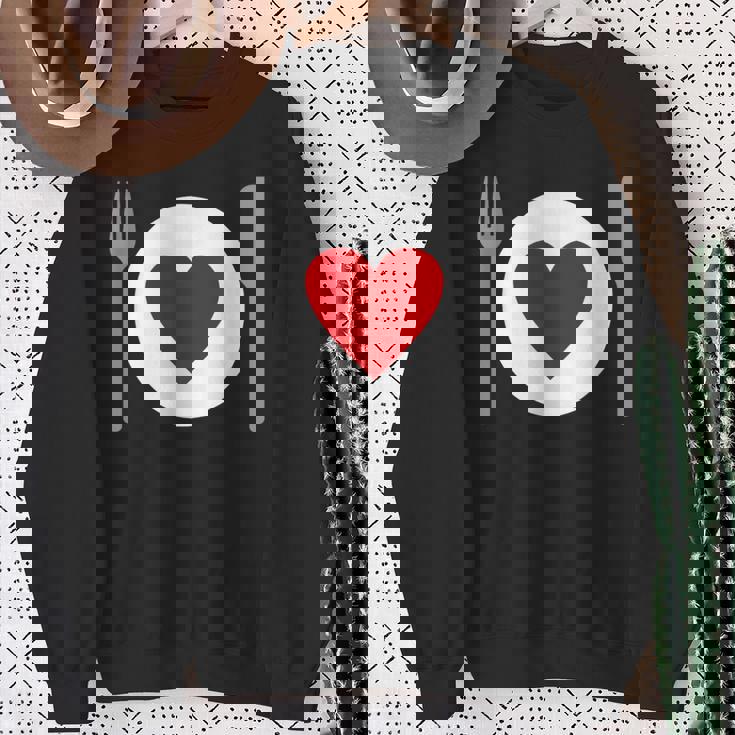 食べることが大好き スウェットシャツ 年配の女性への贈り物