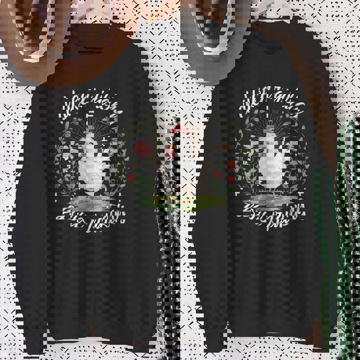 鶏を育てる イエス 賛美 おかしな農家 キリスト教の信仰 スウェットシャツ 年配の女性への贈り物