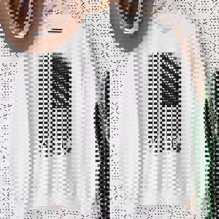 Awesome Barber Usa フラッグ 星 クール コーム ハサミ スウェットシャツ 年配の女性への贈り物