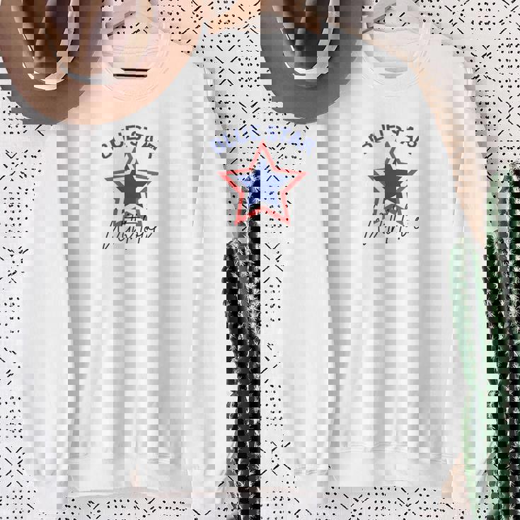 Blue Star Mom – Proud Military Family Support Sweatshirt Unisex Gifts for Old Women