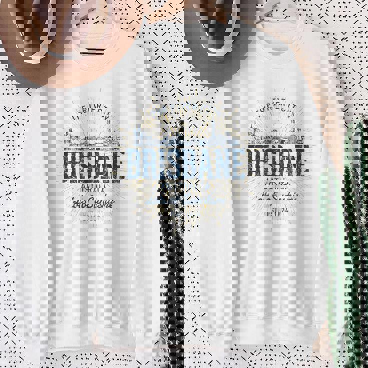 Brisbane Australia オーストラリアレトロスタイルヴィンテージブリスベン スウェットシャツ 年配の女性への贈り物