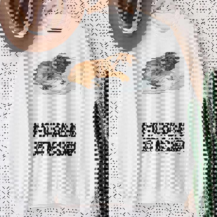 Cute Leonberger If You Love Me Let Meleep パジャマ スウェットシャツ 年配の女性への贈り物