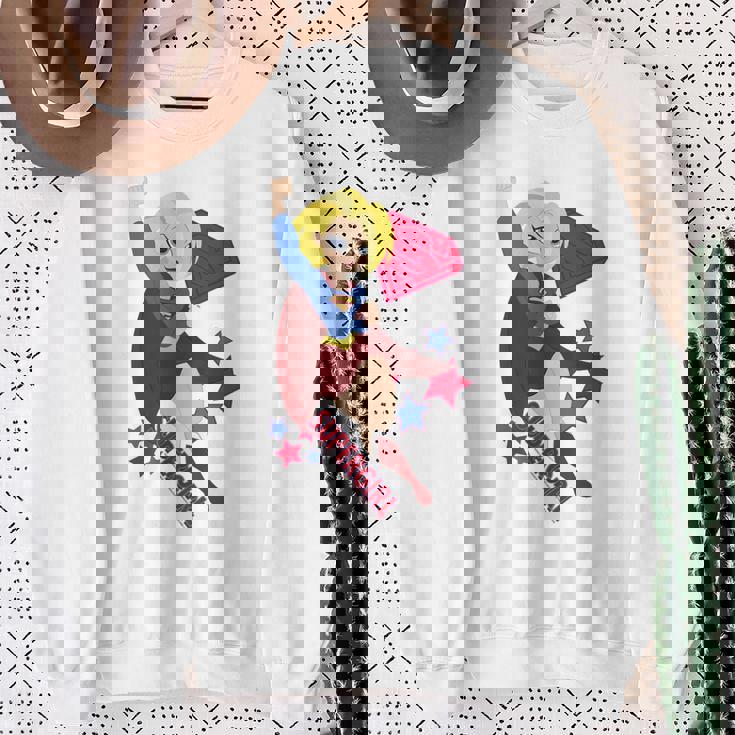 Dcスーパーヒーローガールズスーパーガールスターズ スウェットシャツ 年配の女性への贈り物