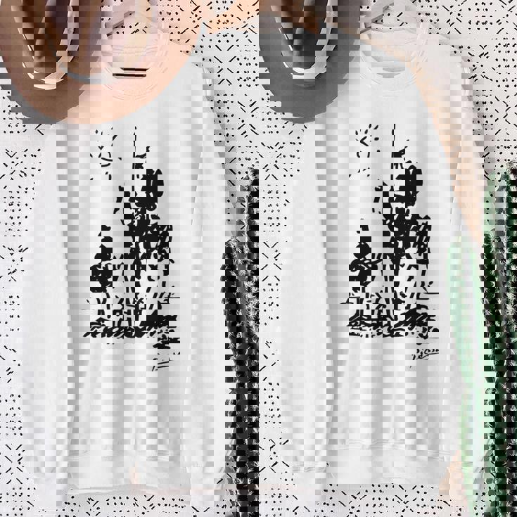 Don Quixote アートワーク 長袖tシャツ スウェットシャツ 年配の女性への贈り物