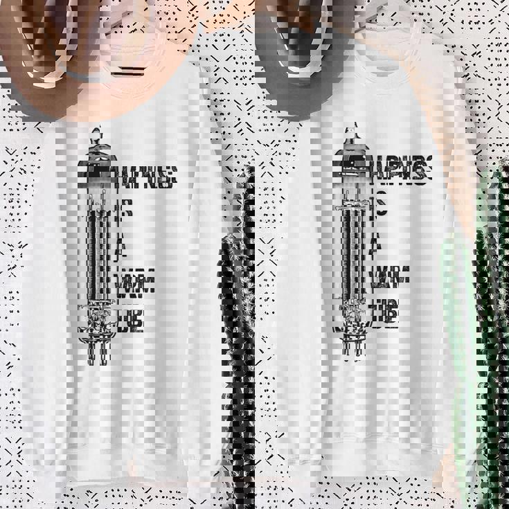 Happiness Is A Warm Tube アナログオーディオ。真空管 スウェットシャツ 年配の女性への贈り物