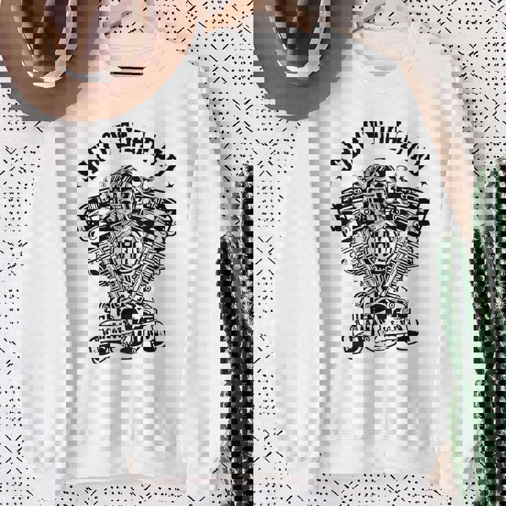 Hdhovelhead アメリカンバイクレジェンドtwin エンジンスカル スウェットシャツ 年配の女性への贈り物